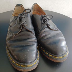 Vintage Doc Martins 3 Eye Black Shoes Size 11